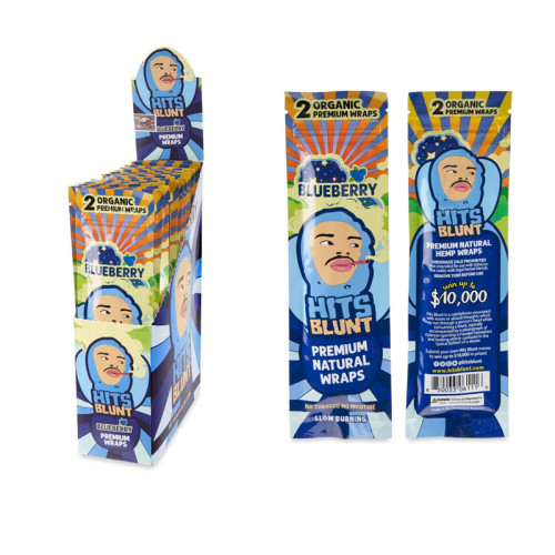 HITS BLUNT PREMIUM HEMP WRAPS 2CT/25PK   